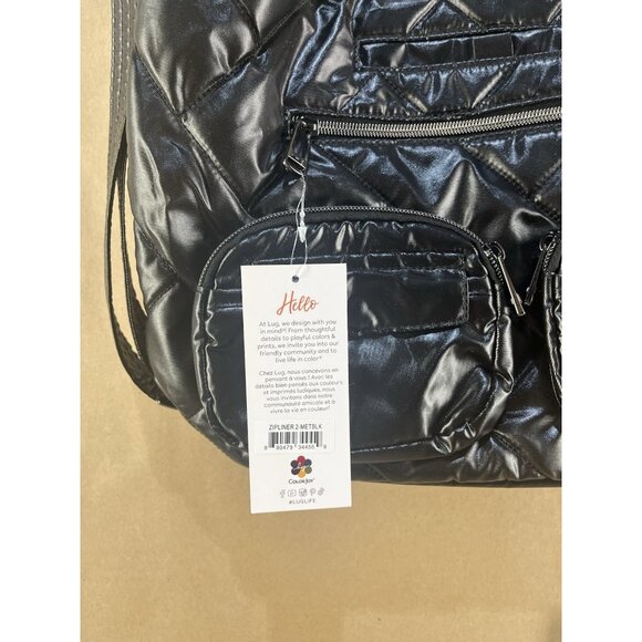 NWT LugLife Black Tote Shoulder Bag - Picture 4 of 6